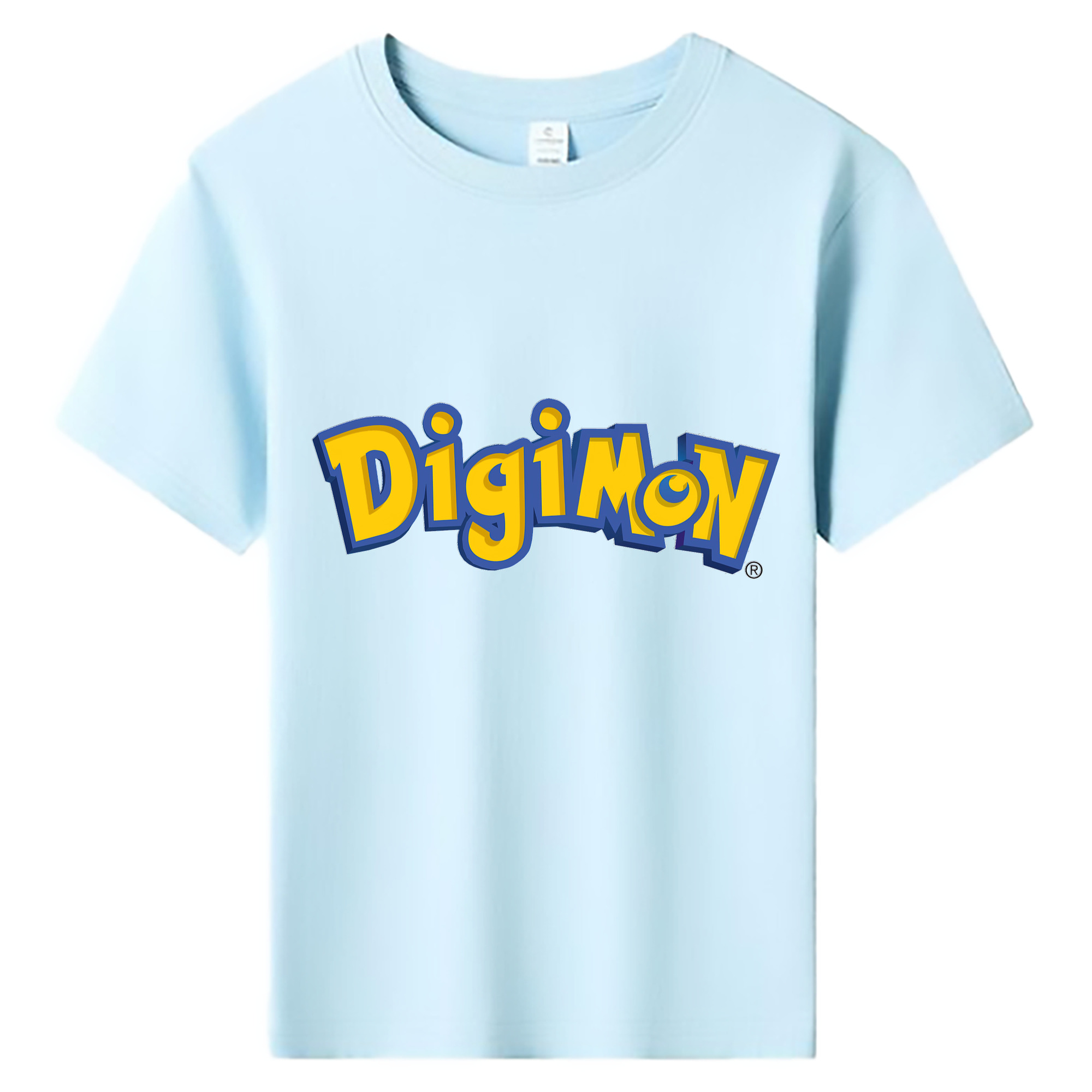 （画像用） Digimon デジタルモンスター/デジモン 綿100％キッズTシャツ（フロントプリント）